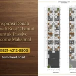 Inspirasi Denah Rumah Kost 2 Lantai untuk Passive Income Maksimal 