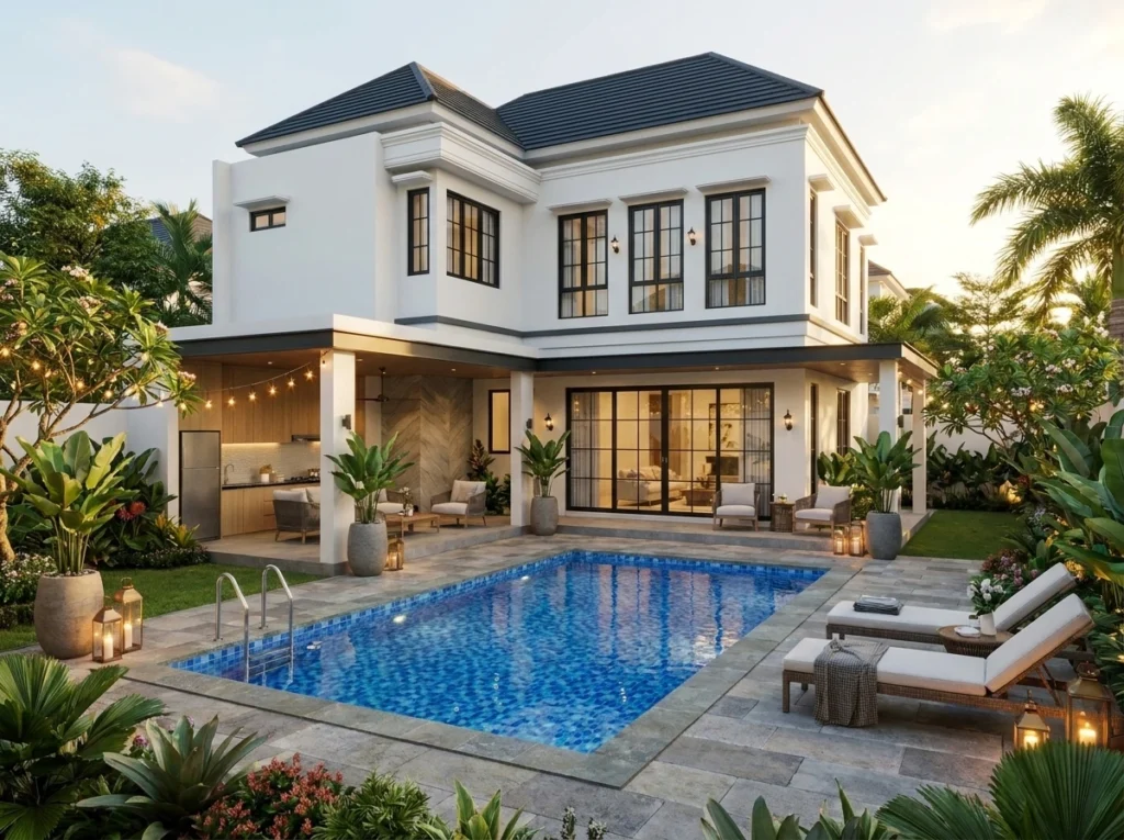 Tips Merawat Private Pool Rumah Minimalis Mewah agar Selalu Bersih dan Hemat Biaya